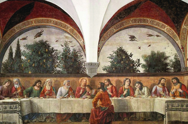 Last Supper Ghirlandaio Ognissanti Church and Convent Florence